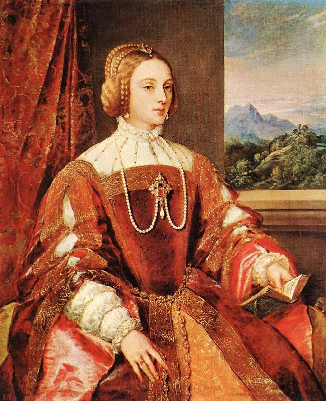TIZIANO Vecellio Empress Isabel of Portugal r Spain oil painting art